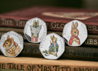 Real Coin Thriller: Crime of Collecting Passion Man kann davon ausgehen, dass auch diese Beatrix-Potter-Münzen aus dem Jahr 2018 Teil der gestohlenen Sammlung waren
