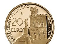 Gold Coin Honors San Marino Historic Center and Mount Titano