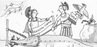 Recently, in front of the Roman temple of Jupiter Capitolinus …