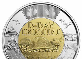 Canadian circulation coin honours Canadians who fought at D-Day
