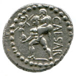 05SilverDenariusJuliusCNorthAfrica
