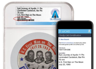 Verify CAG-certified Collectibles at the CAG Website