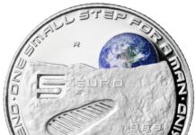 Armstrong’s Footprint on Italian Coin