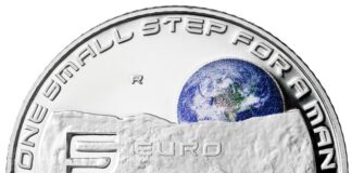 Armstrong’s Footprint on Italian Coin