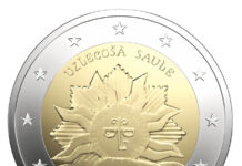 Latvijas Banka Issues 2 Euro Commemorative Coin “The Rising Sun”