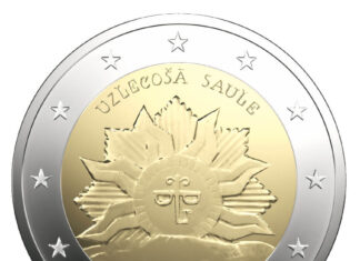 Latvijas Banka Issues 2 Euro Commemorative Coin “The Rising Sun”