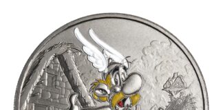 New Coins and Medals Feature Comic Hero Asterix