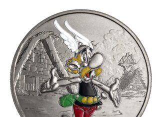 New Coins and Medals Feature Comic Hero Asterix