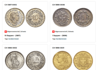 Swiss Coins Since 1850: Available to Browse Now on CoCo!