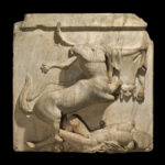 02_A metope sculpture from the Parthenon showing a mythical battle between a Centaur and a Lapith © The Trustees of the British Museum
