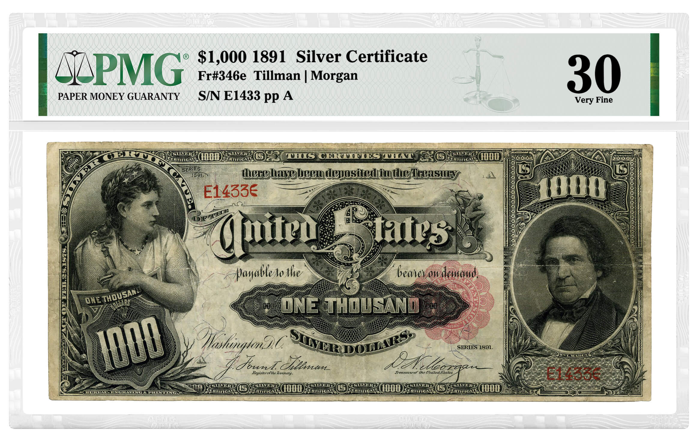 1934 One Dollar $1 Silver Certificate FR#1606 BA Block PMG GU-65 GEM EPQ WW 