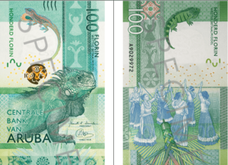 Aruba Wins IBNS 2019 Bank Note of the Year Award