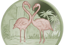 Flamingo Appears on Pobjoy’s New Bi-Coloured Titanium Coin