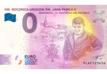 Polish 0-Euro Banknote Dedicated to Pope John Paul II