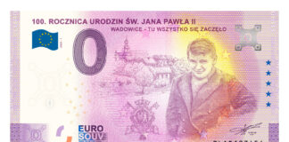 Polish 0-Euro Banknote Dedicated to Pope John Paul II