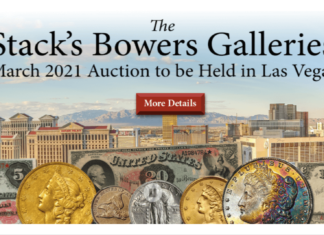 Stack’s Bowers Galleries March Auction to be Held in Las Vegas