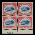 05-10398 24-Cent Inverted Jenny Plate Block