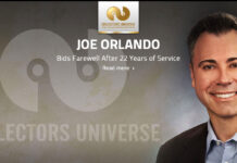 Joe Orlando Steps Down as CEO of Collectors Universe