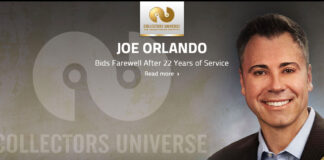 Joe Orlando Steps Down as CEO of Collectors Universe