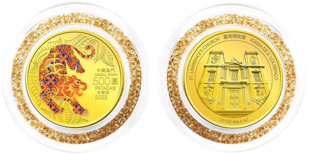 Singapore Mint Launches the 2022 Macau Lunar Tiger Coins - CoinsWeekly