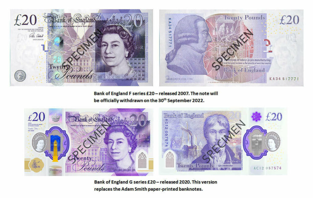 Countdown for British Paper Banknotes CoinsWeekly