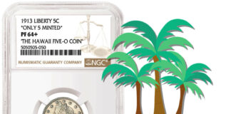 Over $4 Million For Hawaii Five-O 1913 Liberty Nickel