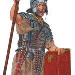 2_Zeichnung eines Legionaers des 1. Jahrhunderts n. Chr._Graham Sumner_7.3×20 cm