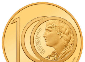Swiss Gold Coin Commemorates the Last 10-Franc Vreneli