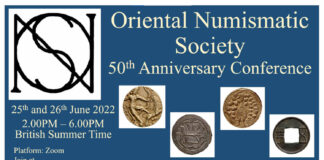 Oriental Numismatic Society Celebrates 50th Anniversary