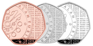 Royal Mint Celebrates Codebreaker Alan Turing on 50 Pence Coin