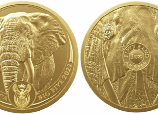 South Africa Presents Big 5 Elephant Bullion Coin
