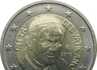 Numismatic Puzzle: 2 Euro Vatican Benedict XVI