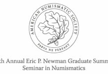 Apply for the ANS Summer Seminar in Numismatics 2023