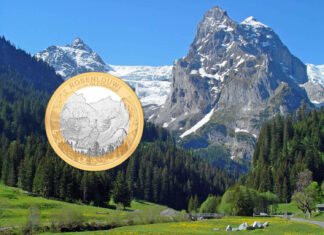 Switzerland Issues Bi-metal Coin “Rosenlaui Glacier”